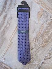 New 36 Arrow USA Purple w/ Black  White Geometric Cubes Necktie Mens Neck Tie