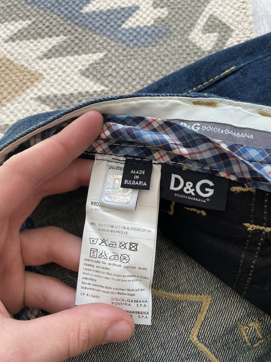 パンツ DOLCE&GABBANA D&G men's denim pants y2k Y2k Dolce Gabbana