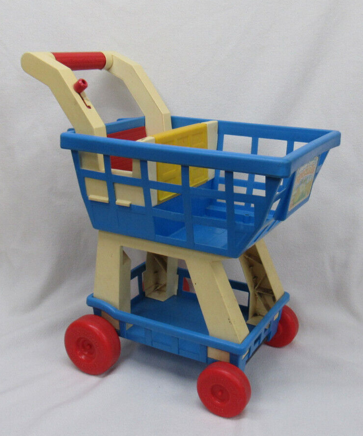 Vtg 1989 Fisher Price Shopping Cart | eBay
