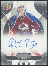 2024-25 Upper Deck Engrained Icons Patrick Roy #CA-PR Auto Ebony /5 Avalanche