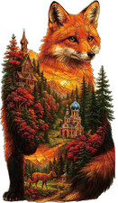 Wooden Puzzles for Adults, Wood Puzzles 200 Pieces, Irregular Animal Shaped Uniq