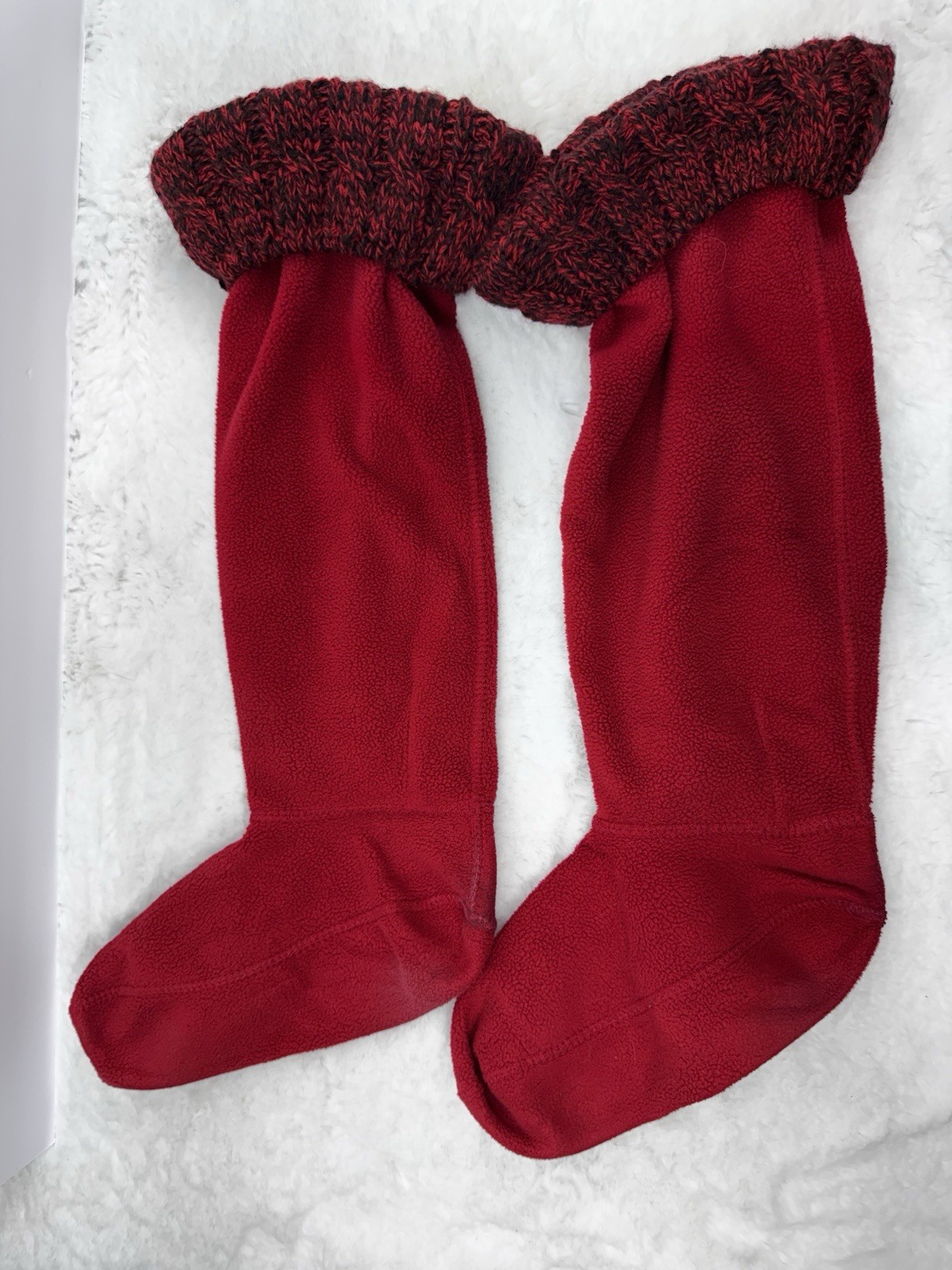 Hunter Boot Liners Inserts Socks Red Large Shoe S… - image 7