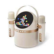 Philips Portable Bluetooth Karaoke Speaker with Dual Wireless Mics LED Display
