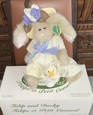 Bearington Collection Tulip & Ducky Bunny Plush w/ Tags Easter 2004 MPN 1077