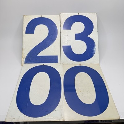 Vintage Metal Numbers Double Sided Bold