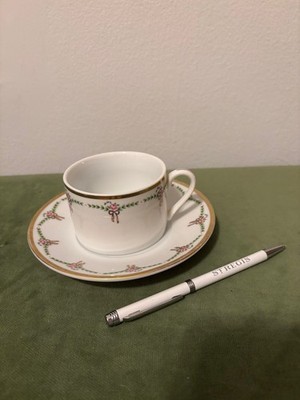 St. Regis Hotel New York City tea cup & saucer. No longer in use. St. Regis pen.