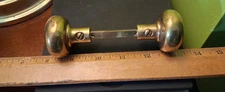 Vintage HEAVY OLD Solid Plain Brass Door Knobs w/1.75" inch Handle Smaller size