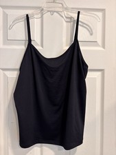 Lane Bryant 1X 14/16 Black Camisole Tank Top New With Tags Adjustable Straps
