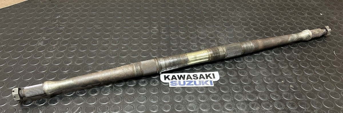 03-07 Suzuki LTZ400 REAR AXLE WITH CASTLE AND LOCK NUTS LTZ KFX
