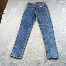 Vintage 90s Guess Geogres Marciano Jeans Womens 28 Blue Acid High Waisted Taper
