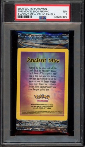 Pokemon Ancient Mew Movie 2000 Promo Sealed Cello Pk. PSA 7