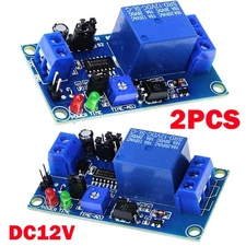 2Pack DC12V 10A Delay Relay Switch Turn On Off Switch Module With Time Timer HOT