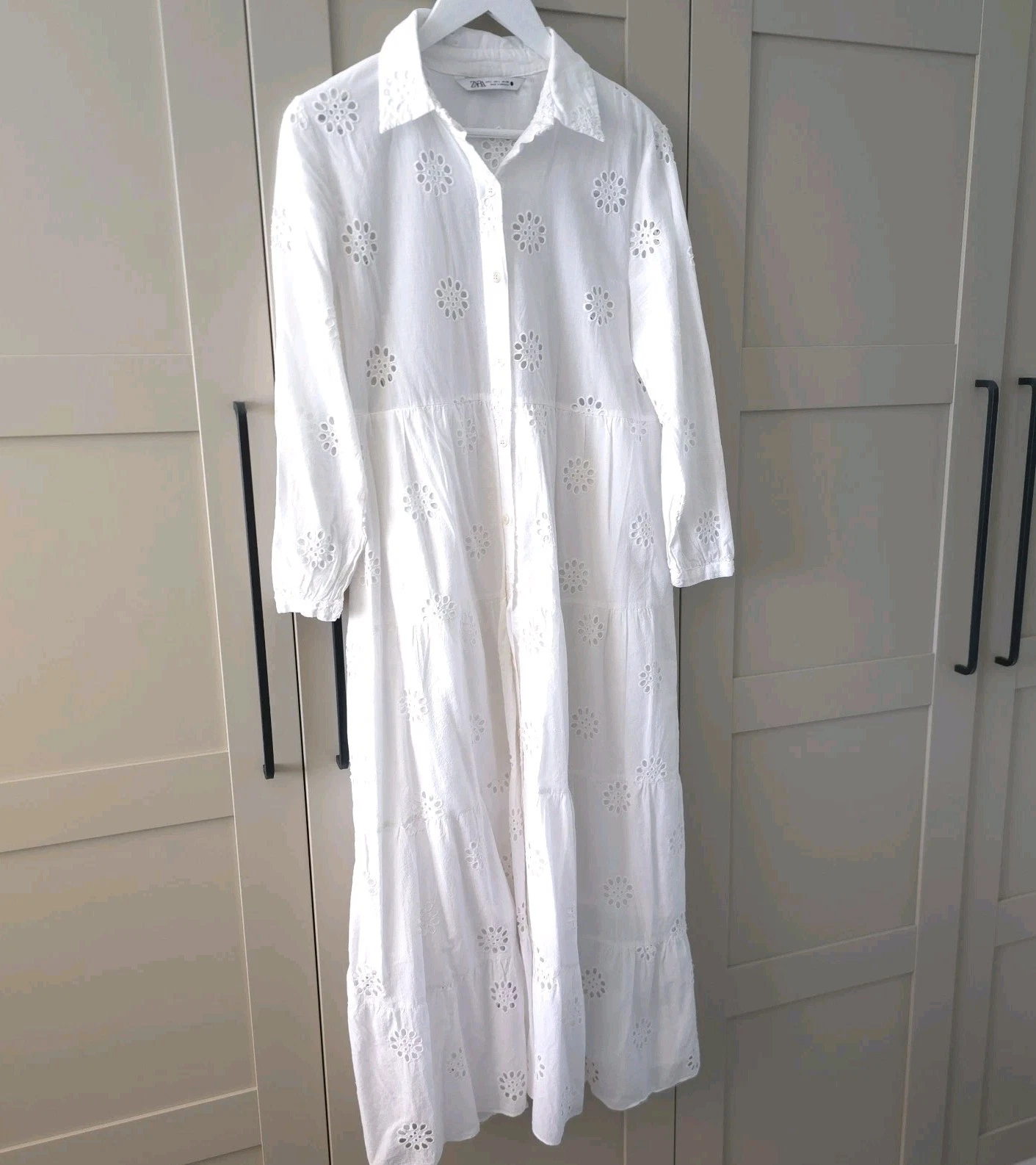 Zara Broderie Anglaise White Summer Dress White Size L Large 12 14
Opens in a new window or tab