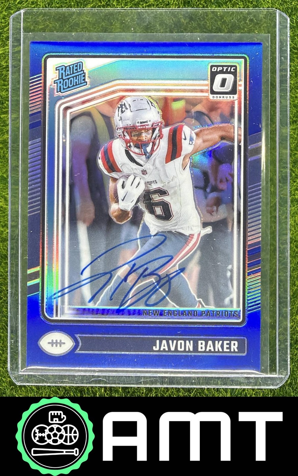 Javon Baker Panini Donruss Optic #245 Autograph-Blue