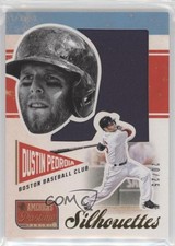 2013 America's Pastime Silhouettes Materials Gold 20/25 Dustin Pedroia #S-DP uk2