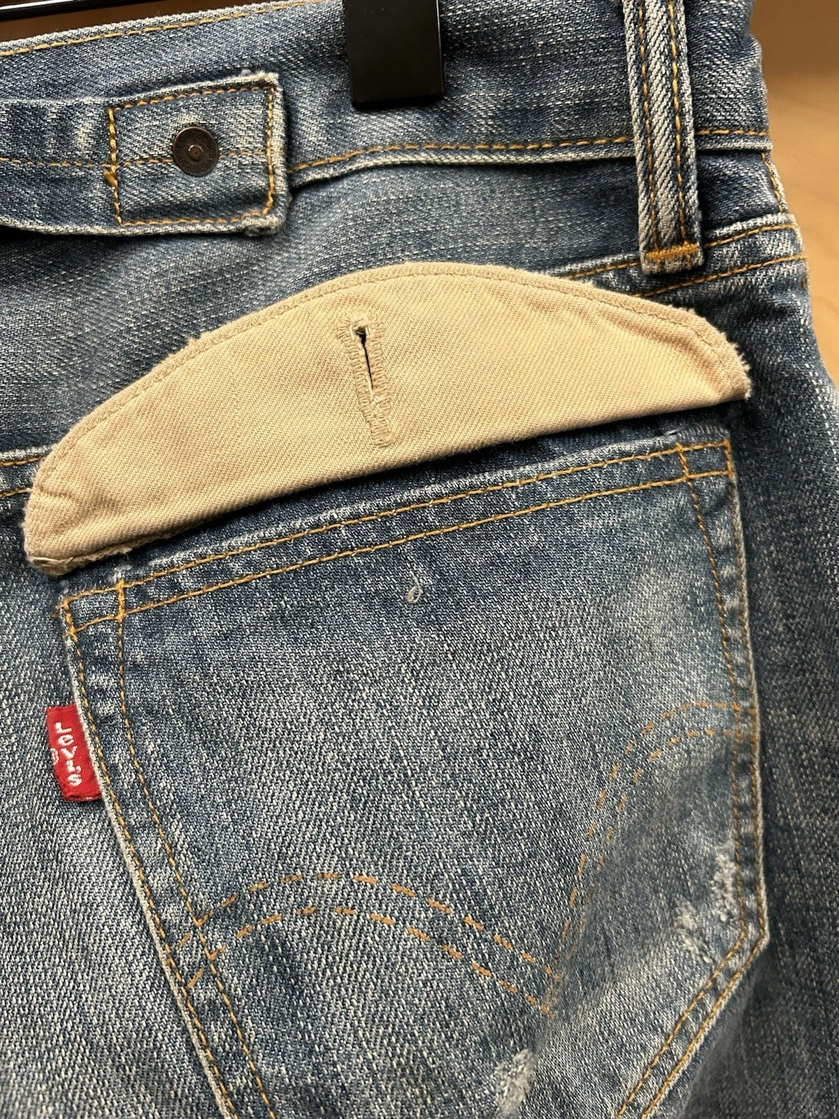 VTG Levis Heath Rackley Buckleback Hesher Jeans 30x30 LVC 1920s Repro Mine image 8