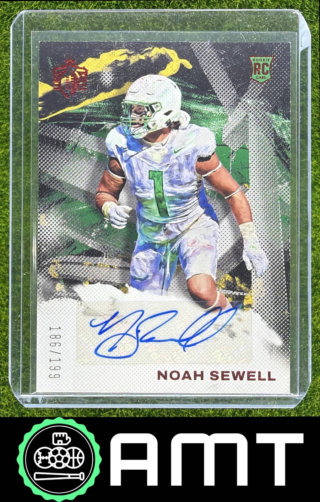 Noah Sewell Panini Select Draft Picks Rookie Signatures #NSE Red