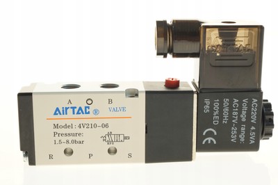 AIRTAC 4V210-06AG Elektroventil Pneumatisch 5/2 Monostabil 
