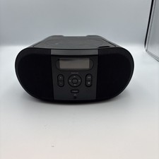ONN 100008719 CD Player Boombox - Black - TESTED  WORKS -NO POWER ADAPTER