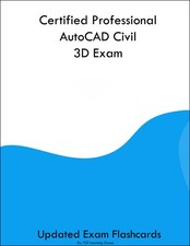 Certified Professional AutoCAD Civil 3D Exam Flashcards