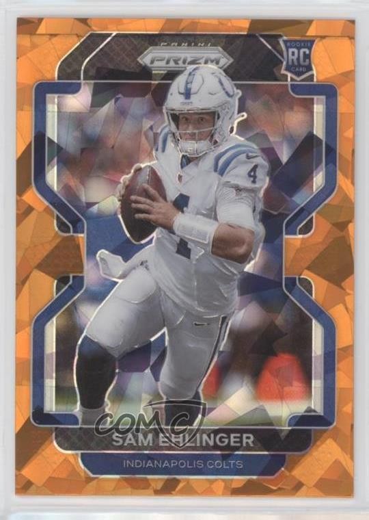 2021 Panini Prizm Rookie Orange Ice Prizm Sam Ehlinger #395 08z4