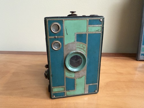 Appareil Photo Vintage Kodak Brownie Doublet - Très Ancien, Fonctionnel, Collection Photo Ancienne