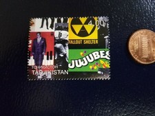 Yogi Berra NY Yankees Fats Domino JujuBees Tadjikistan Perforated Stamp