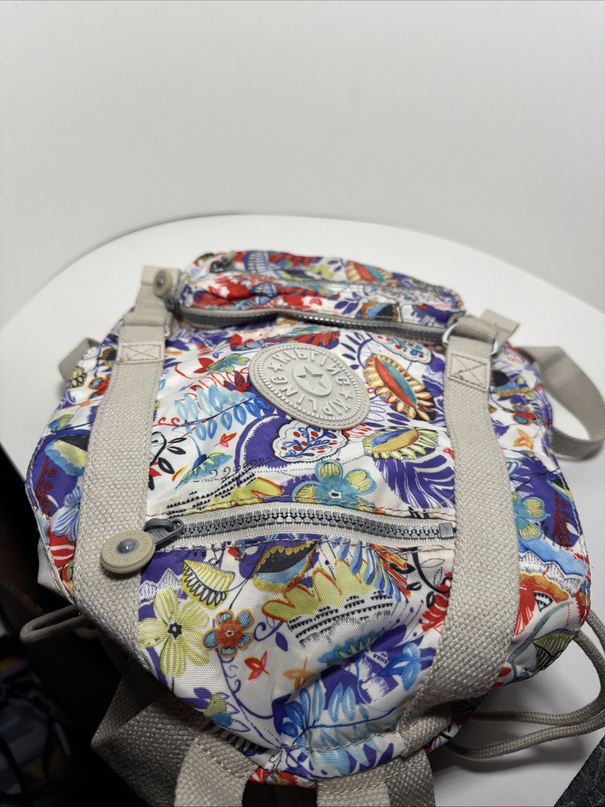 Kipling Drawstring Backpack - Colorful Splatter - image 5
