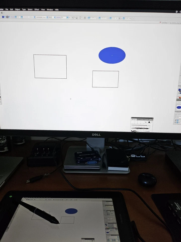 Huion Kamvas Pro 12 Grafiktablet Grafik Tablet Stift OVP zeichnen spiegeln u.Zbh - Bild 4 von 4
