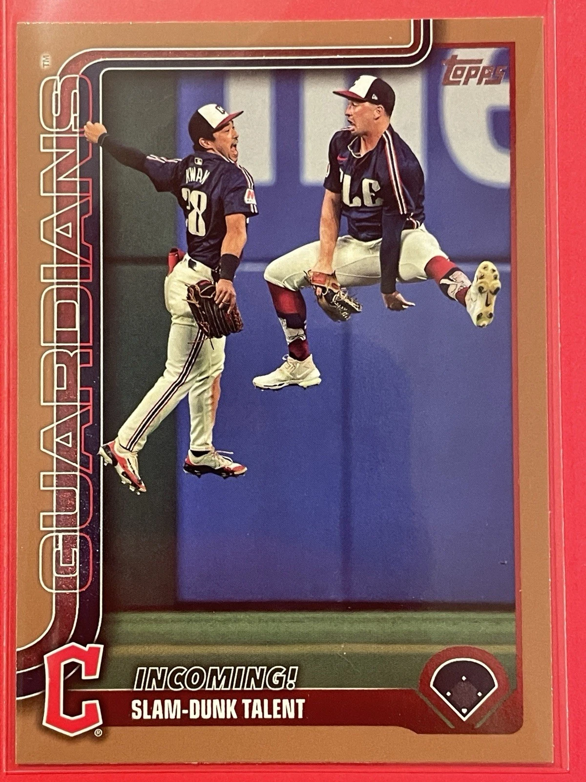 2025 Topps Will Brennan/Steven Kwan Slam-Dunk Talent Gold /2025 #26 Baseball