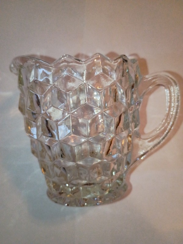 Vintage Whitehall Indiana Glass Clear Creamer 