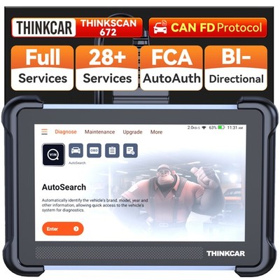 Thinkcar ThinkScan 672 Bidirectional Scanner Car Full System Diagnosis Tool IMMO
