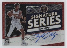 2020 Panini Donruss Optic Signature Series Choice Red Prizm Zeke Nnaji Auto 1ib5