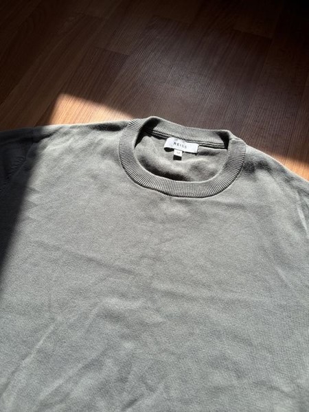 Men Reiss Sweater Grey Cotton 38