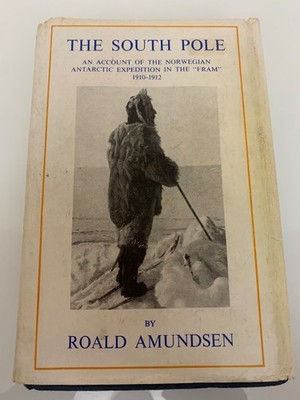 The South Pole by Roald Amundsen 2 Volumes in 1 1976 HCDJ Barnes & Noble Good