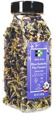 Blue Butterfly Pea Flower Tea 2 Oz, Whole Flower Buds Loose Leaf, Natural Non...