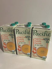 Pack Of 6 Organic Creamy Cumin Carrot Oat Milk Soup  32 Oz By Pacific Foods