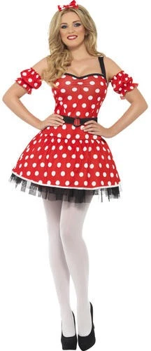Fever Sexy Madame Mouse Ladies Fancy Dress Cartoon Animal Womens Adults Costume