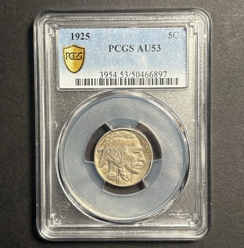 1925 Buffalo Nickel — PCGS AU53 🔥 Early Date