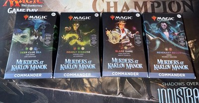 Mtg Murders At Karlov Manor Commander Deck Set Of 4 New Sealed | eBay Mtg Murders At Karlov Manor Commander Deck Set Of 4 New Sealed | eBay