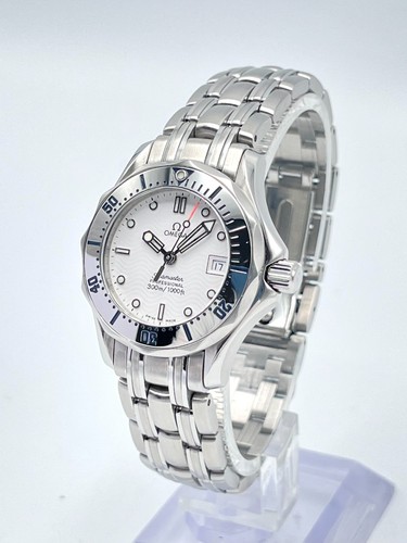Omega Seamaster Professional 300m 2582.20 White Dial 28mm Ladies Quartz Box - Afbeelding 3 van 12