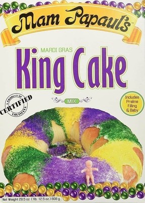 Mam Papaul's King Cake Mix with Praline Filling