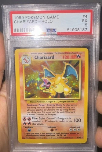 Pokemon TCG PSA 5 Base Set Charizard 4/102