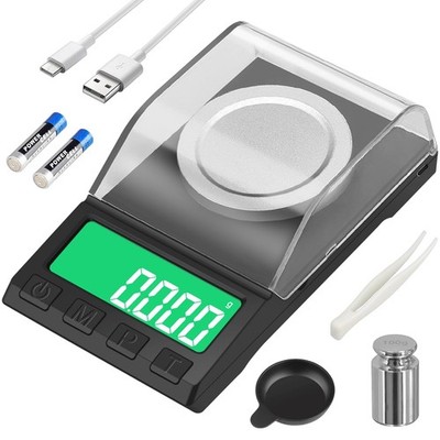 Feinwaage Digitalwaage 0.001g 100g Taschenwaage Gewürzwaage Schmuck Kräuter Tee