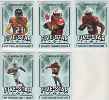 Jonathan Taylor 2020 Sage Premier Draft Low Five Star Gold Subset