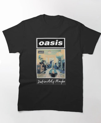 Oasis Definitely Maybe T-Shirt Gildan 5000 Britpop Rock Band Album Cover Graphic