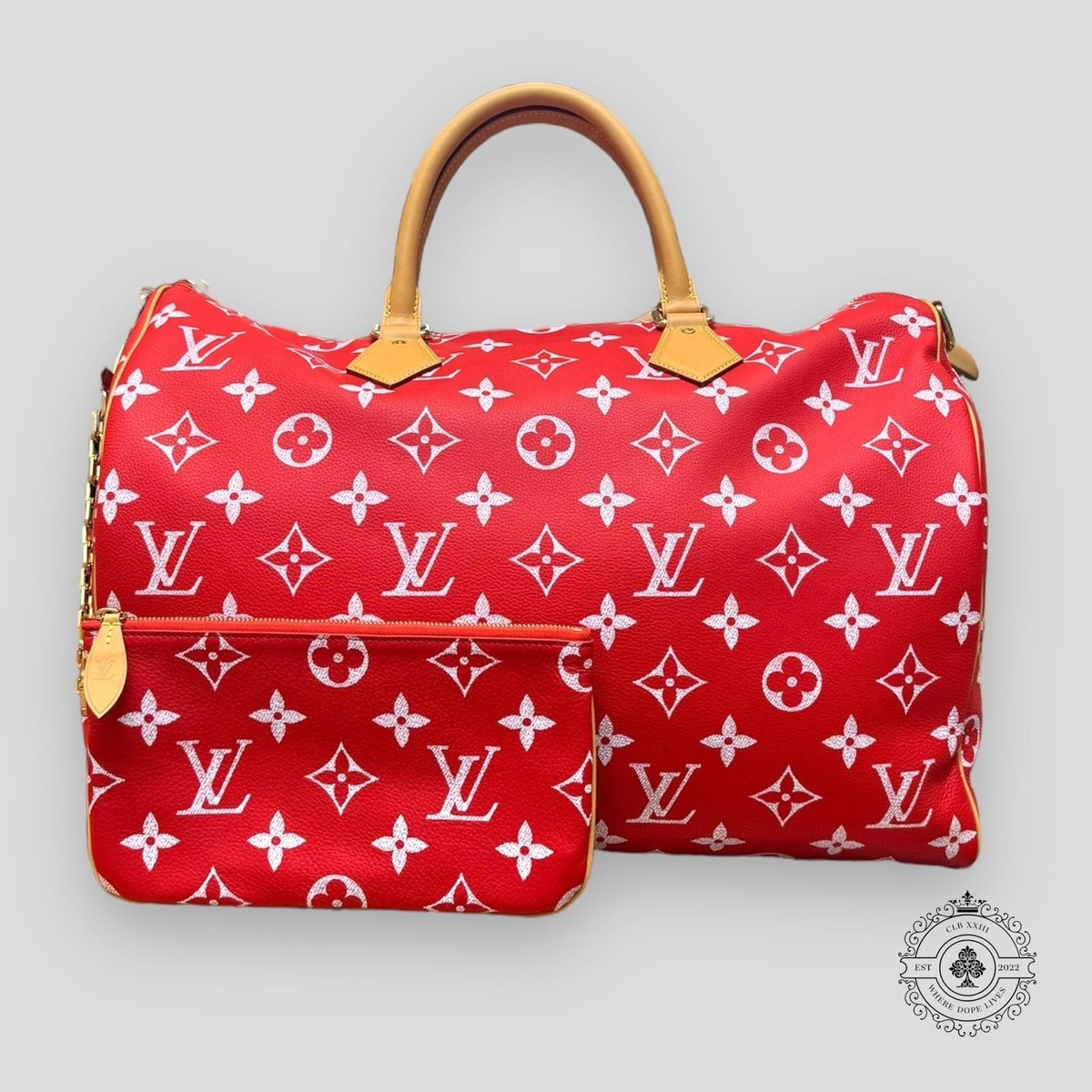 Louis Vuitton Speedy P9 Bandoulière 50 in Red | eBay