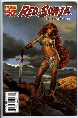 Red Sonja 50 (vol 1) From 2010 By Dynamite Giant Size Joe Jusko Cover