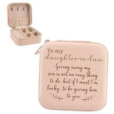 Daughter in Law Gifts from Mother in Law, Travel Jewelry Box daughter-in-law