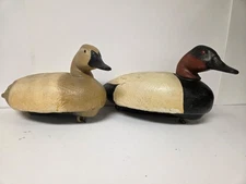 17" Canvasback Duck Decoy Lot Burlap Coated